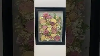 Beautiful pressed flower preservation frame for the bride 🤍