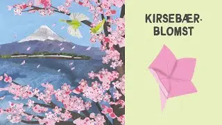 Kirseb&aelig;rblomst - Blomster origami