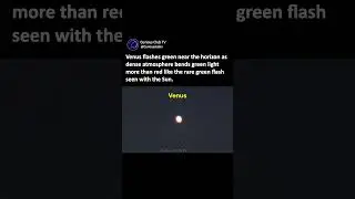 The Venus Green Flash: A Rare Atmospheric Optical Illusion #space #astronomy #science #universe