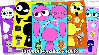 Sprunki Pyrabox - KATS Sticker Book Asmr 스프런키 피라박스 스티커 꾸미기
