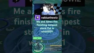 Me and James Fire Finishing Tempest Storm fist in Celestia #wizard101   #youtubegaming