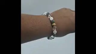Bracelet PSYCHE en Quartz clair, S&eacute;l&eacute;nite et Labradorite par Shivshakti