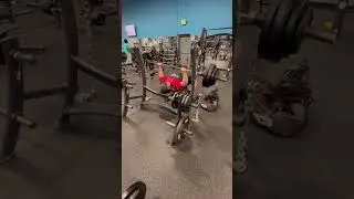 20251112 295 Medium-Grip Bench Press +25lbs Chains / SLINGSHOT-EQUIPPED Max Effort Work! / #shorts