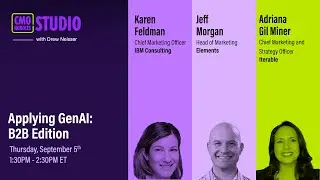 Applying GenAI | CMO Huddles Studio