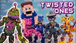 НАБОР FNAF Twisted Pizzeria Simulator! Фигурки Twisted El Chip, Happy Frog и поддельные Funko!