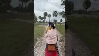 Dadi enjoying miniature train ride in USA#shortvideo #reels #viral