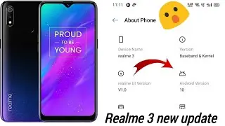 Realme 3 new update android 10 system sound recording and new feature.
