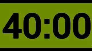40 Min Green Screen Timer ⏱ Every 30 Seconds Countdown | No Sound, No Alarm #studywithme  #timer