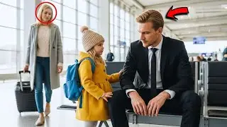 ¿También Perdido, Señor?” Niñita al CEO Solitario en Aeropuerto... ¡Su Respuesta te Deja en SHOCK!