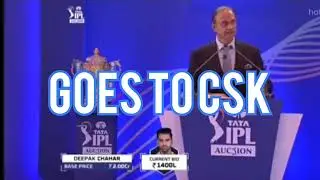 DEEPAK CHAHAR IPL AUCTION 2022#ipl #tata #tata