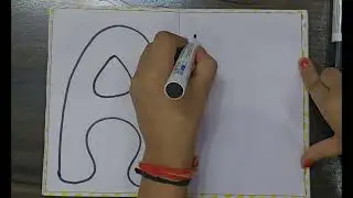 Letters A & B in Bold Form | Fancy Handwriting | Handwriting for Projects