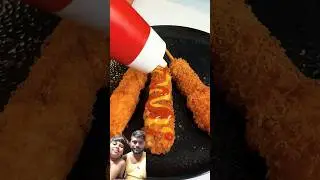 Korean corn dog.green screen with @GreatIndianAsmr #food #shorts
