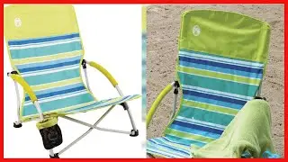 Coleman Camping Chair | Lightweight Utopia Breeze Beach Chair | Outdoor Chair with Low Profile