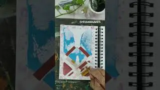 Delhi Qutub minar gouache sketchbook artwork. Learn to paint easy Indian art with ShivaniMakes