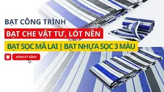 BẠT SỌC MÃI LAI | BẠT NHỰA SỌC 3 MÀU giá sỉ tại kho rẻ nhất, địa chỉ bán bạt công trình