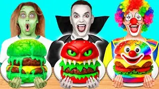 Wampir vs Błazen vs Zombie &mdash; Kulinarne Wyzwanie | Jadalna Bitwa