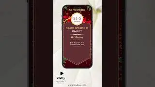 Grand Opening Invitation Video | Shop Opening Digital Invitation Video | Invito AI-1175