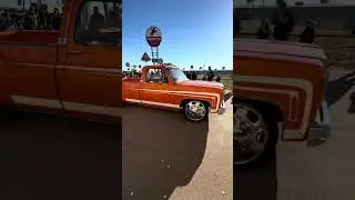 Custom Deluxe/30 dually leaving Cooks Garage Cars and Coffee
