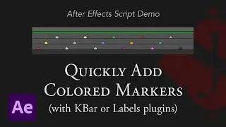 Quick Colored Markers After Effects Script