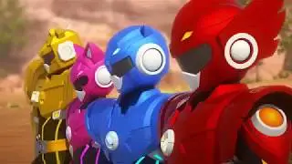 MiniForce Battle Scene 1 Mini Force VS Mechamon
