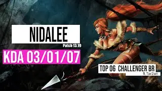 Nidalee vs Kayn Jungle | TOP6 | Challenger BR Patch 13.19 Season 13