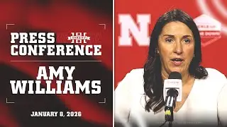 Amy Williams after the Huskers defeat Indiana 78-73 | Nebraska Basketball Press Conference