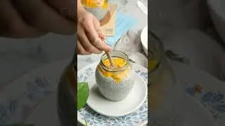 Chia seeds and Mango pudding - overnight breakfast