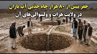 حفر بیش از ۸۰ هزار چاه جذبی آب‌باران در ولایت هرات و ولسوالی‌های آن