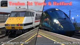 Trains at York & Retford, ECML (08/01/2024)