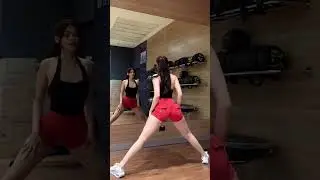 Asian Fitness Model in Trendy Shorts 😍  #asianmodel #fitnessfashion #athleisuregoals