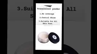 #ytshorts . different types of powerder #yt#makeup #loosepowder #compactpower #translucentpowder