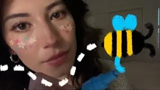 asmr painting your face (with a twist)