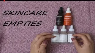 Skincare Empties🧴 Soft Spoken & Whisper ASMR
