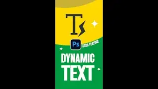 НОВАЯ ФУНКЦИЯ | Научитесь использовать ДИНАМИЧЕСКИЙ ТЕКСТ в Adobe Photoshop 🔥🔥🔥🚀.