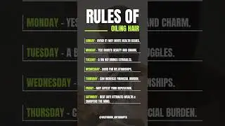 HAIR CARE TIPS: The day you oil your hair can influence your destiny! । Best day for hair oiling