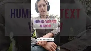 What if we also have a context window like AI? | We are not as different from