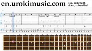 How to Play Guitar Dua Lipa - New Rules Tabs Part#2 um-i352