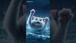 The white cat and the little squirrel #animalstory #cuteanimals   #shortfilm   #kindcat