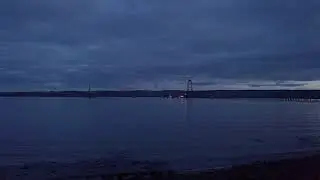 Cromarty Firth at night 4k ariel drone (DJI Mavik Pro)
