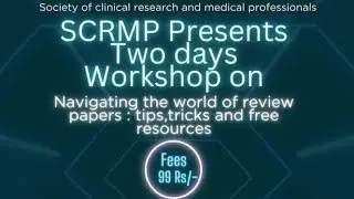 SCRMP 𝗧𝘄𝗼-𝗱𝗮𝘆 𝘄𝗼𝗿𝗸𝘀𝗵𝗼𝗽 𝗼𝗻 𝗡𝗮𝘃𝗶𝗴𝗮𝘁𝗶𝗻𝗴 𝘁𝗵𝗲 𝘄𝗼𝗿𝗹𝗱 𝗼𝗳 𝗿𝗲𝘃𝗶𝗲𝘄 𝗽𝗮𝗽𝗲𝗿𝘀: 𝗧𝗶𝗽𝘀, 𝘁𝗿𝗶𝗰𝗸𝘀, 𝗮𝗻𝗱 𝗳𝗿𝗲𝗲 𝗿𝗲𝘀𝗼𝘂𝗿𝗰𝗲𝘀.