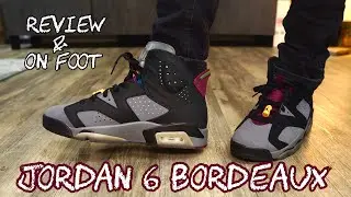 Nike Air Jordan 6 Bordeaux On Foot