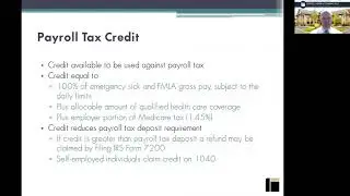 COVID-19 Employer Tax Credits (Webinar 7/7/2020)
