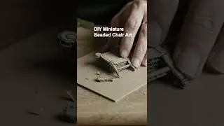 DIY Miniature Beaded Chair Art