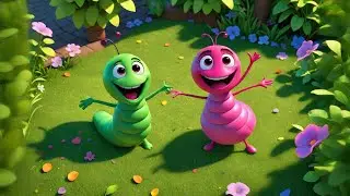 Three Wiggly Worms Hide in a Book | Reading Song for Kids | Funny Learning Nursery Rhyme