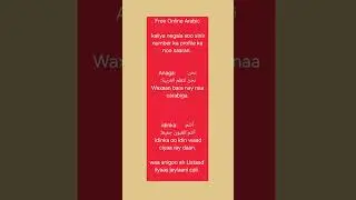 Free Online Arabic with teacher ilyaas boss Arabic academy