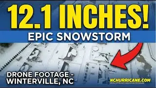 Snow As Far As The Eye Can See - Major Snowstorm in North Carolina