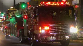 LAFD Battalion 11 & Light Force 29 (all reserves) Responding