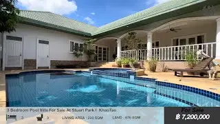 3 Bed 3 Bath Pool Villa For Sale in Stuart Park Soi 126