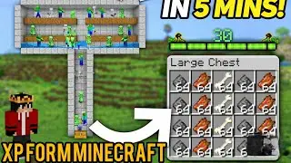 BEST MOB XP FARM in Minecraft Bedrock 1.21+!#minecraft #viralvideo #youtube 