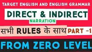 Narration in hindi | Direct and indirect speech in English | Narration Change/Rules for SSC Exam